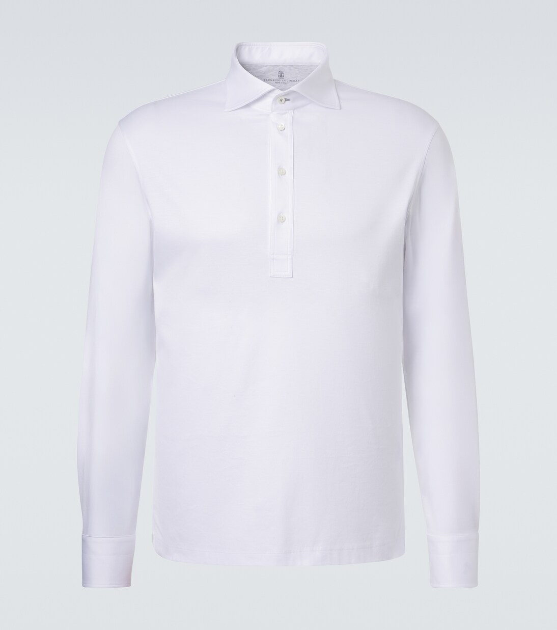 Cotton jersey polo shirt | Brunello Cucinelli