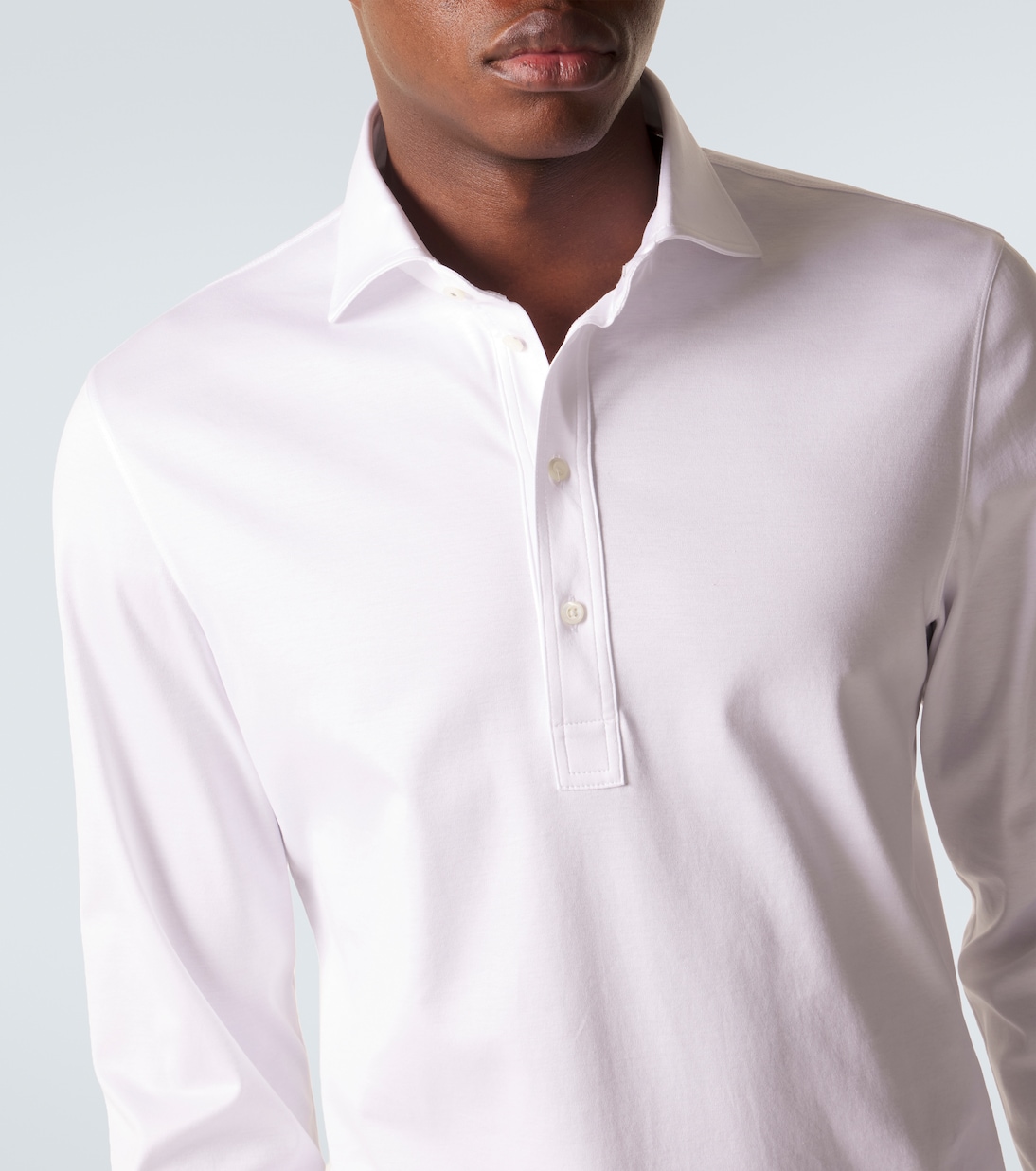 Cotton jersey polo shirt | Brunello Cucinelli