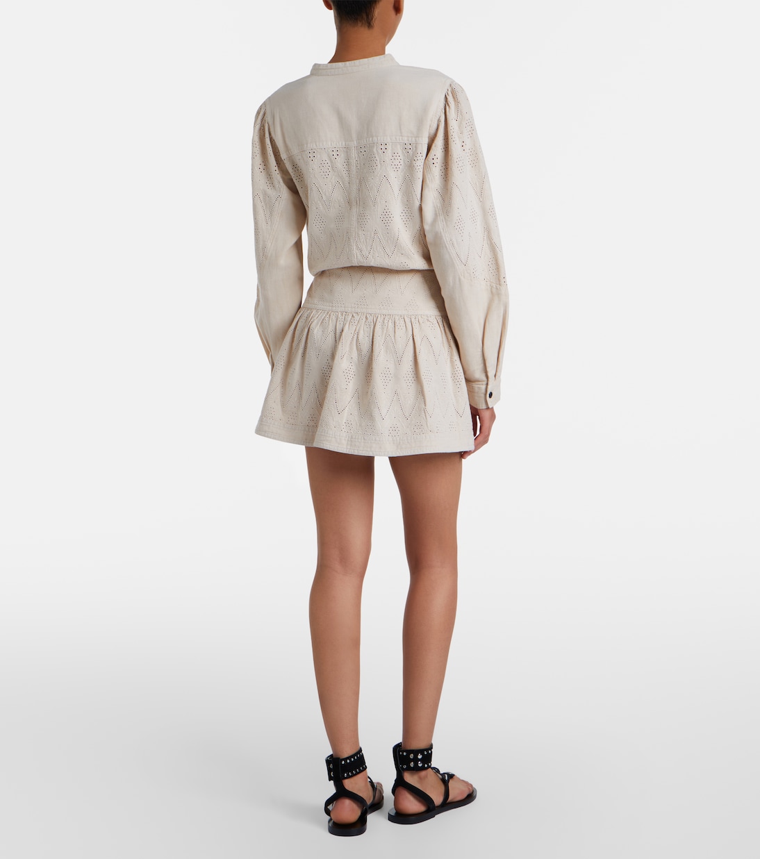 Kelise broderie anglaise cotton miniskirt | Marant Etoile