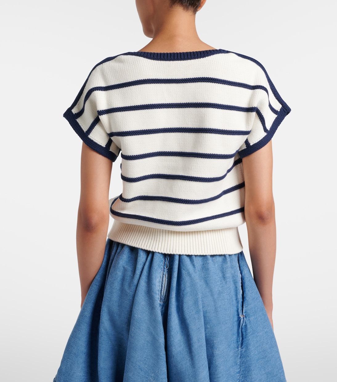 Pullover Double L aus Baumwolle und Wolle | Loewe