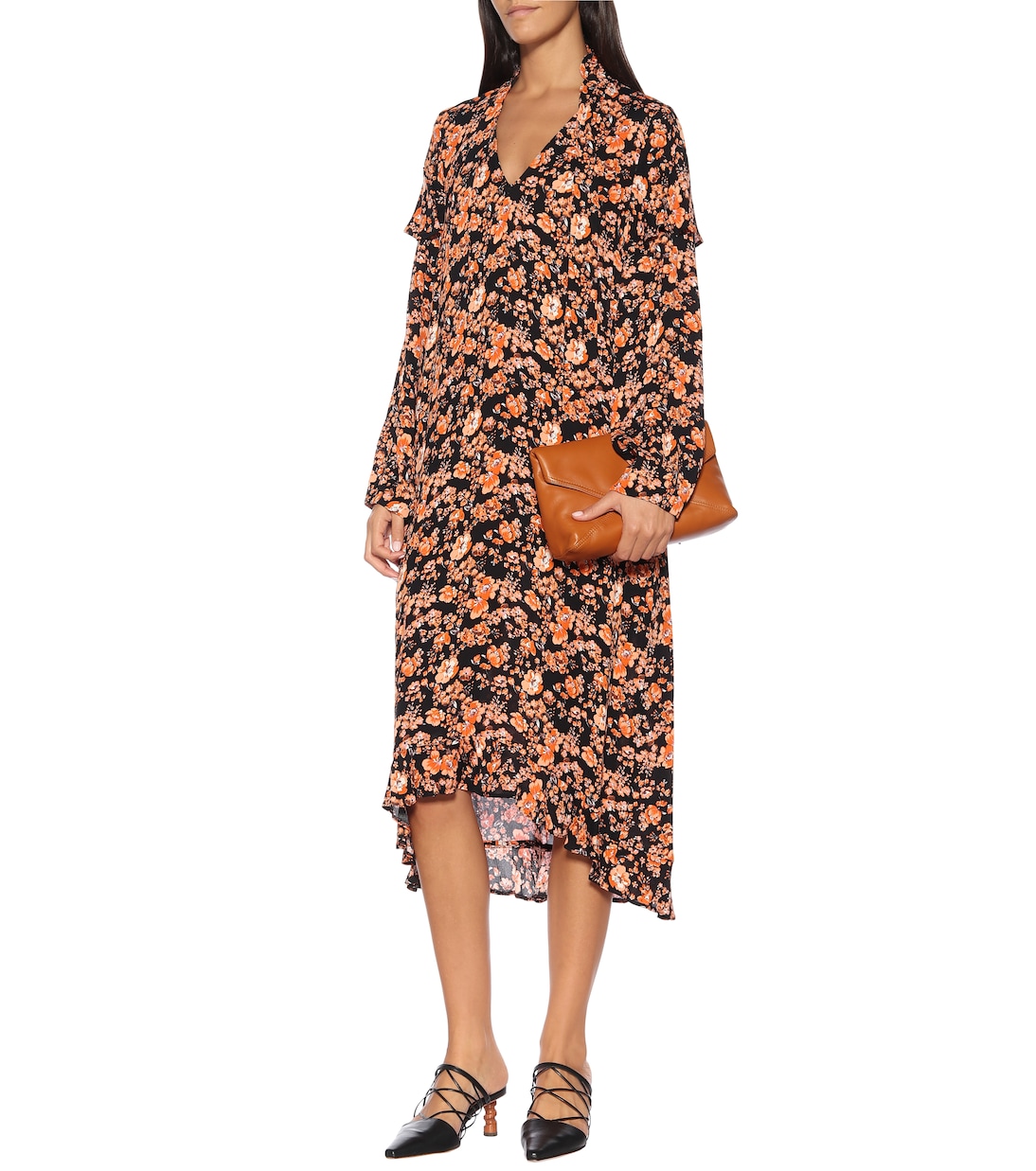 Midikleid Ani aus Crêpe | Baum und Pferdgarten