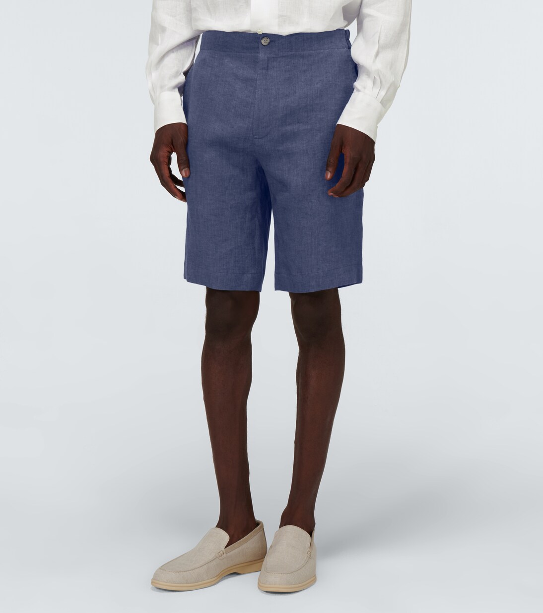 André Arizona Solaire linen Bermuda shorts | Loro Piana