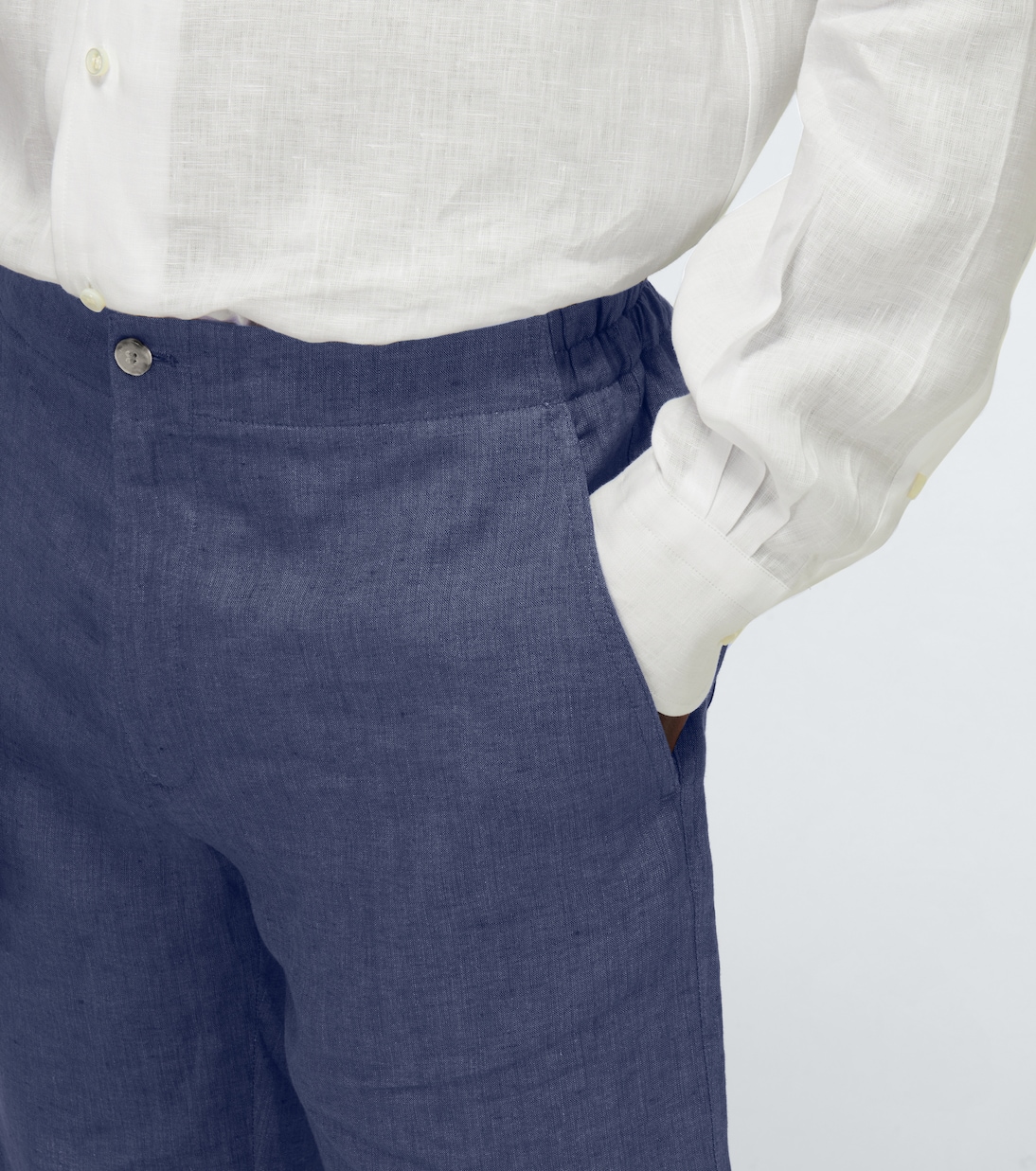 André Arizona Solaire linen Bermuda shorts | Loro Piana
