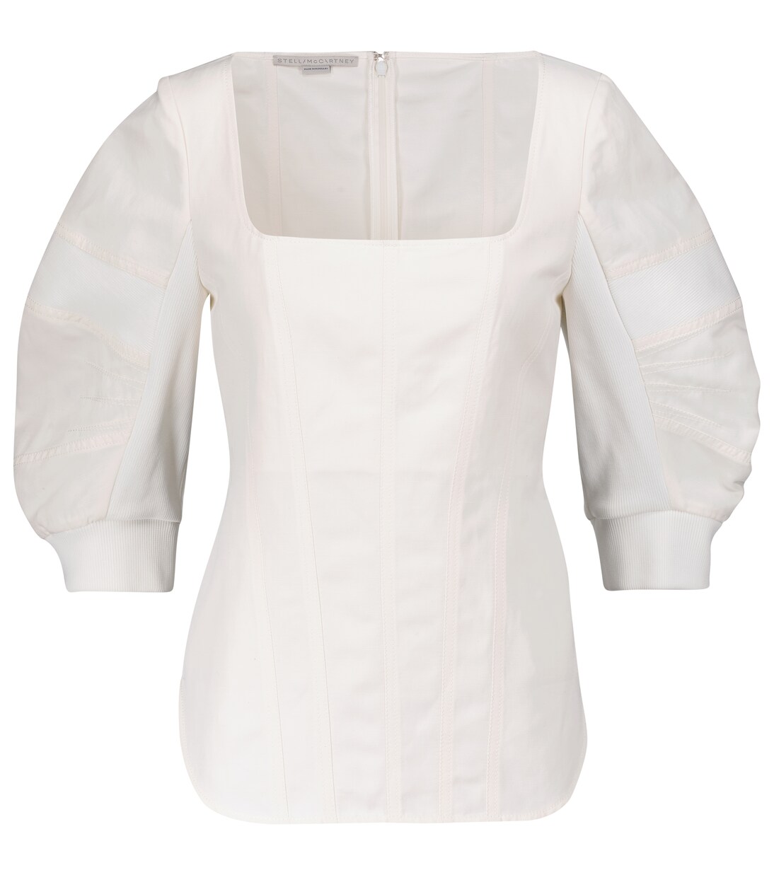 Blouse en coton et lin mélangés | Stella McCartney