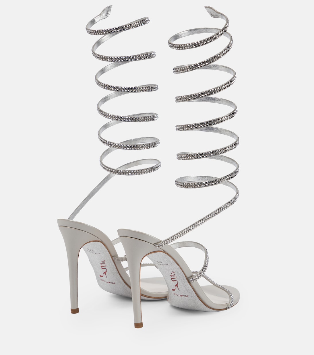 Verzierte Sandalen Supercleo aus Leder | Rene Caovilla