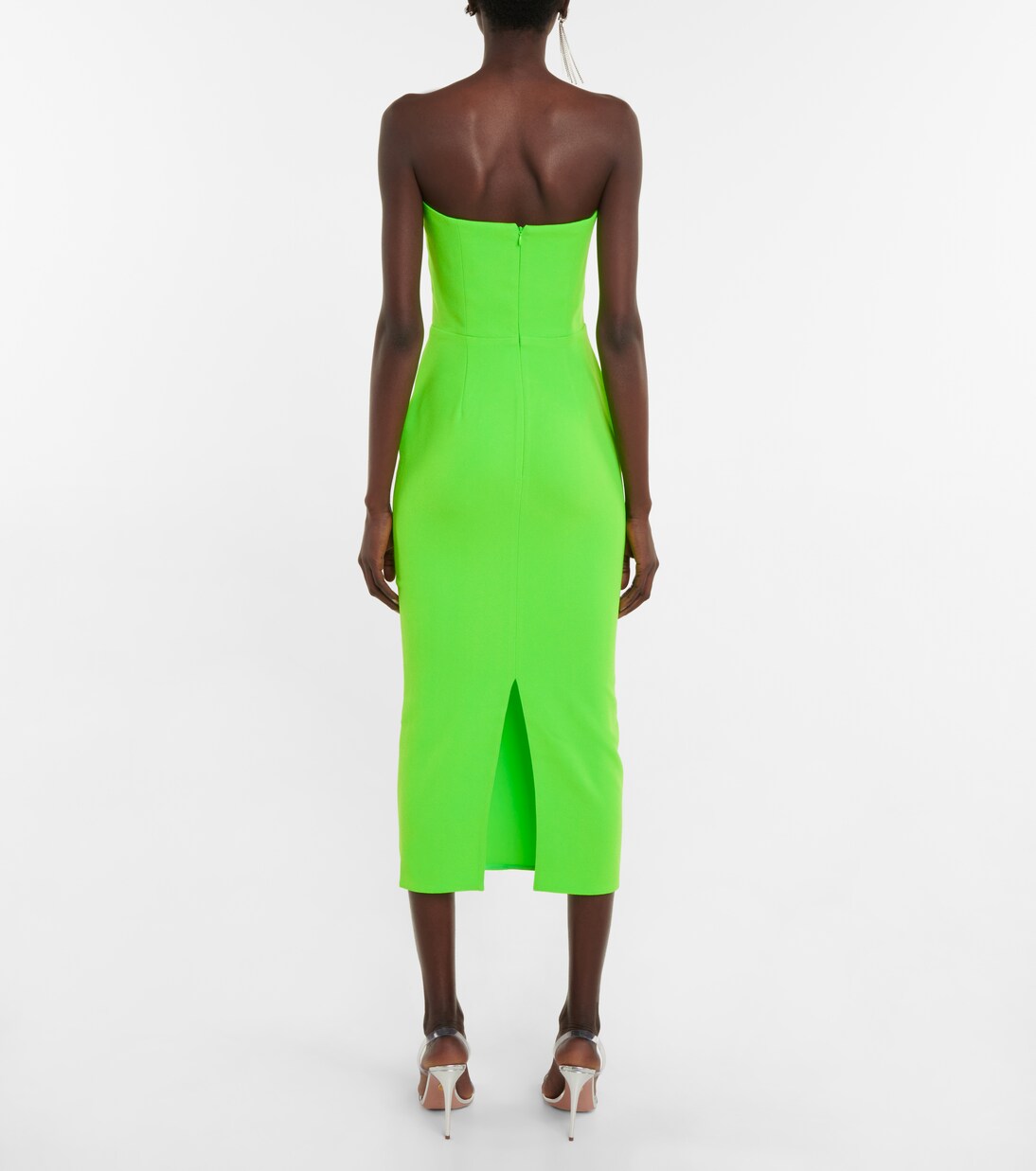 Robe midi Hale en crêpe | Alex Perry
