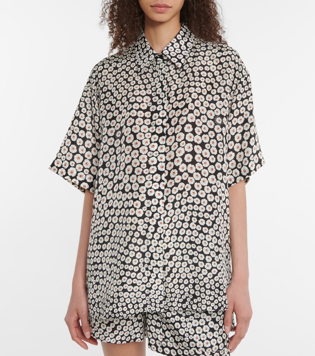 Chemise en soie à fleurs | Stella McCartney