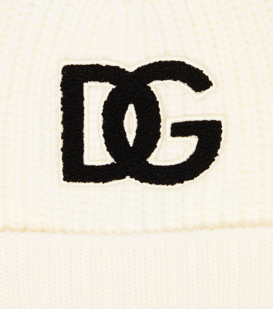 Bonnet en laine vierge à logo | Dolce&Gabbana Kids
