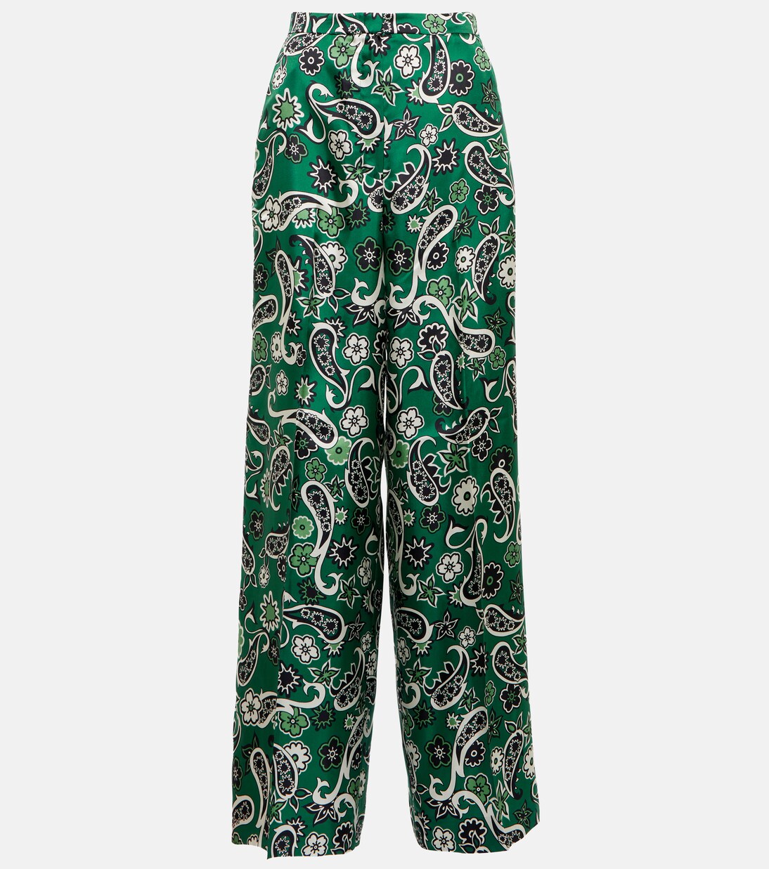 Pantalon ample Paisley Power en soie | Dorothee Schumacher