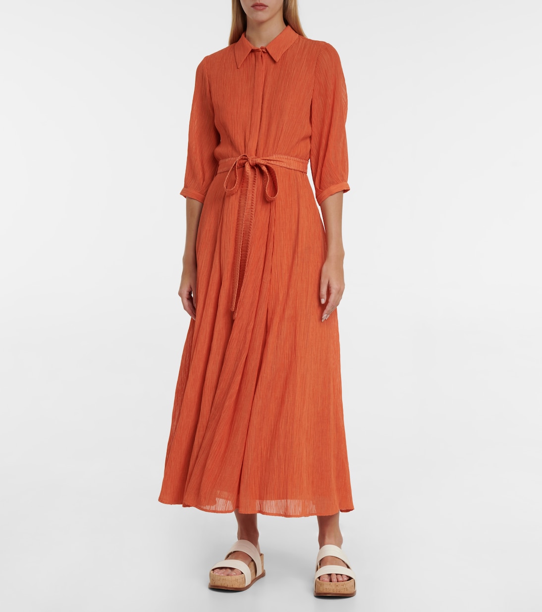 Robe chemise Andy en coton et soie | Gabriela Hearst