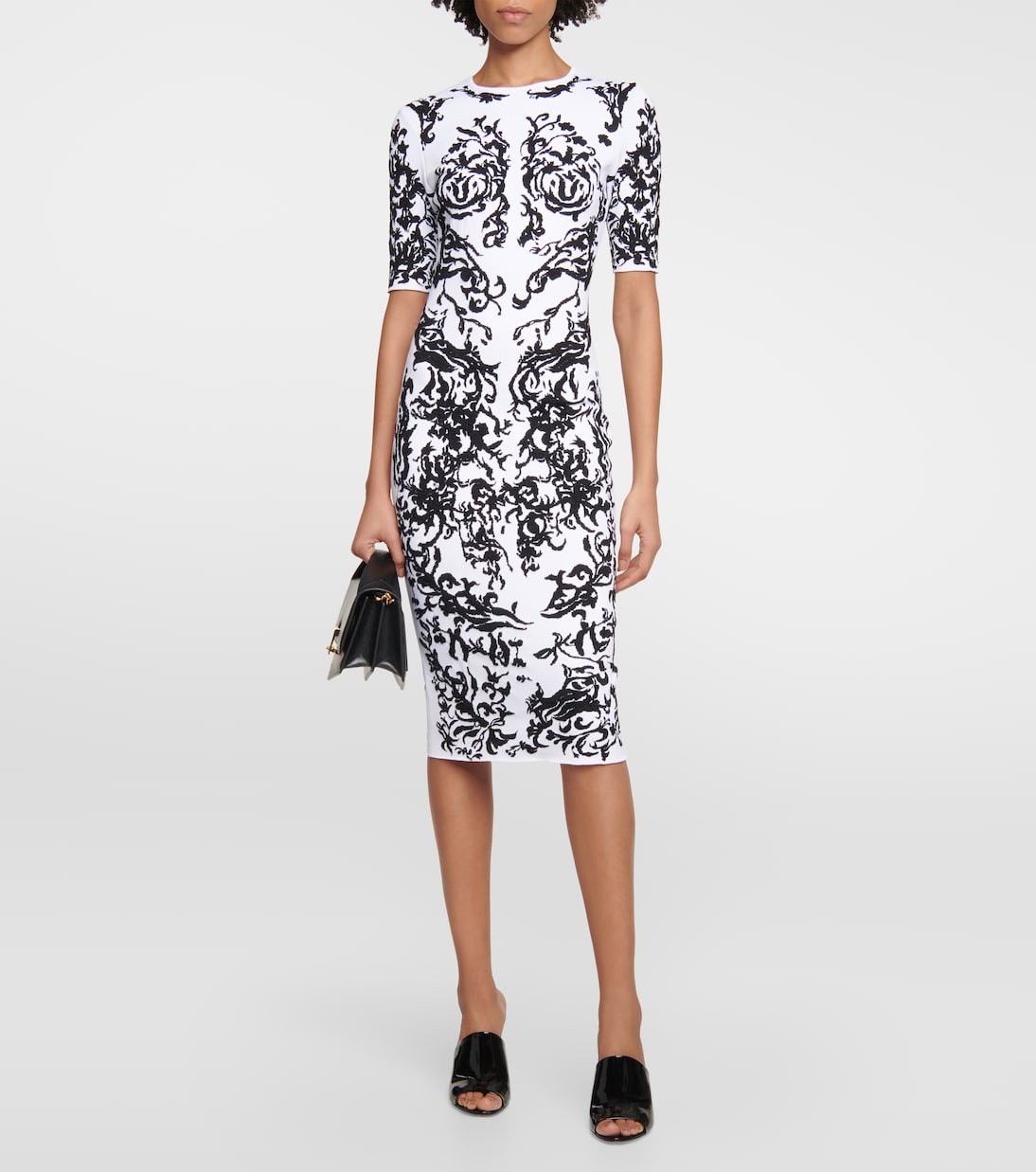 Bedrucktes Midikleid Calligraphy | Alaïa