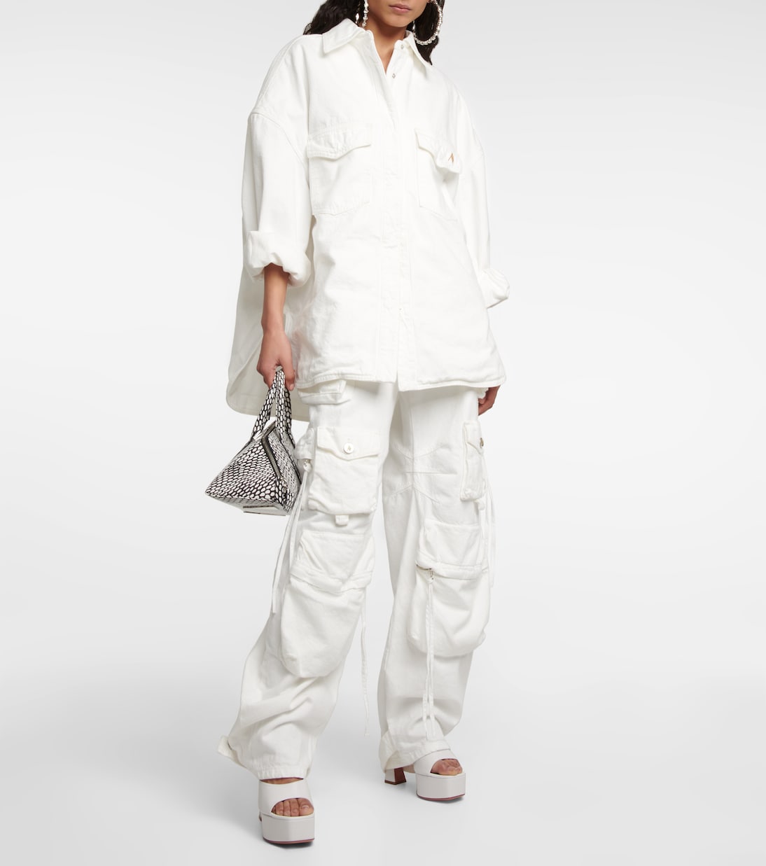 Plateau-Pantoletten Dalida aus Leder | Amina Muaddi