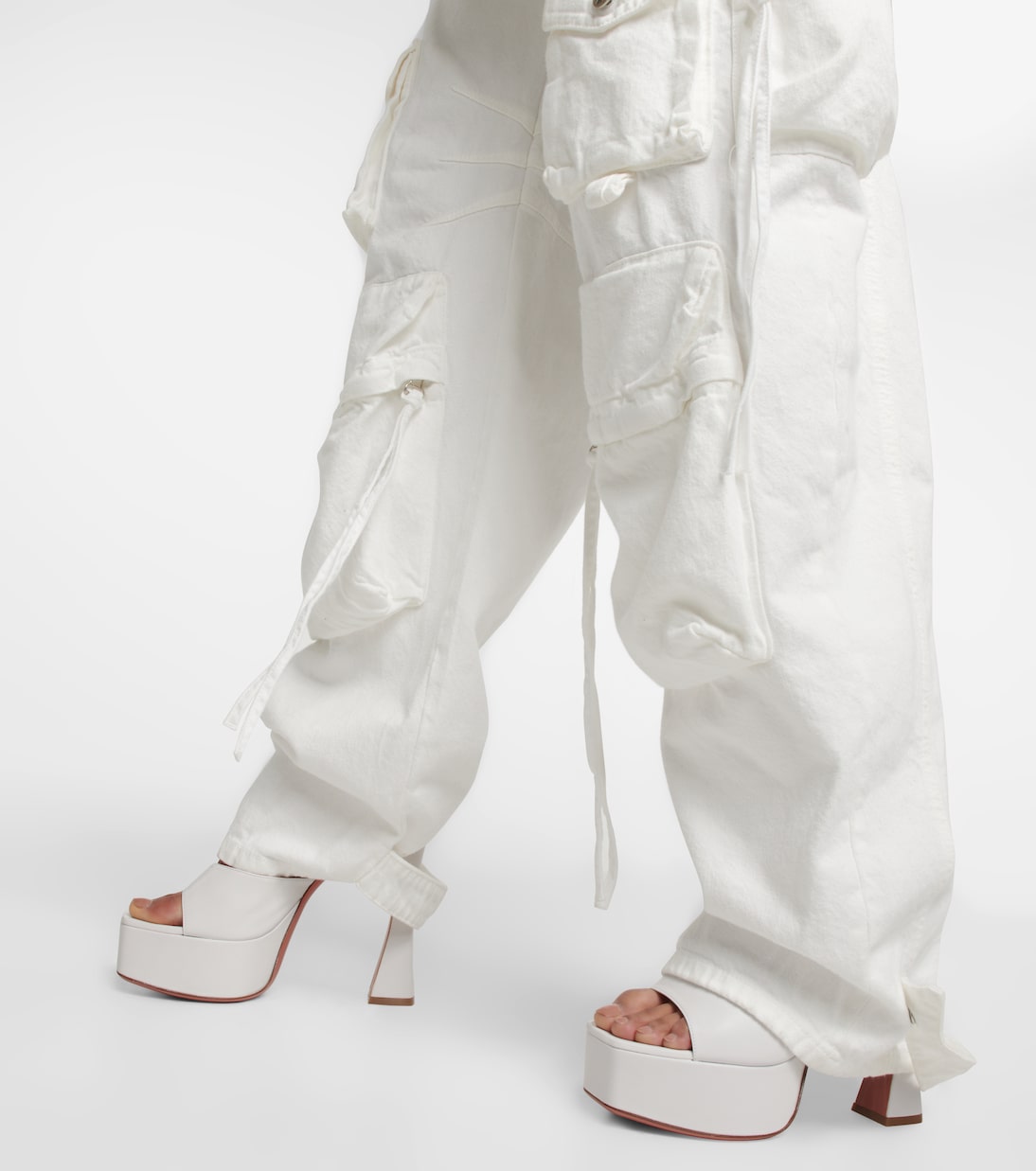 Plateau-Pantoletten Dalida aus Leder | Amina Muaddi