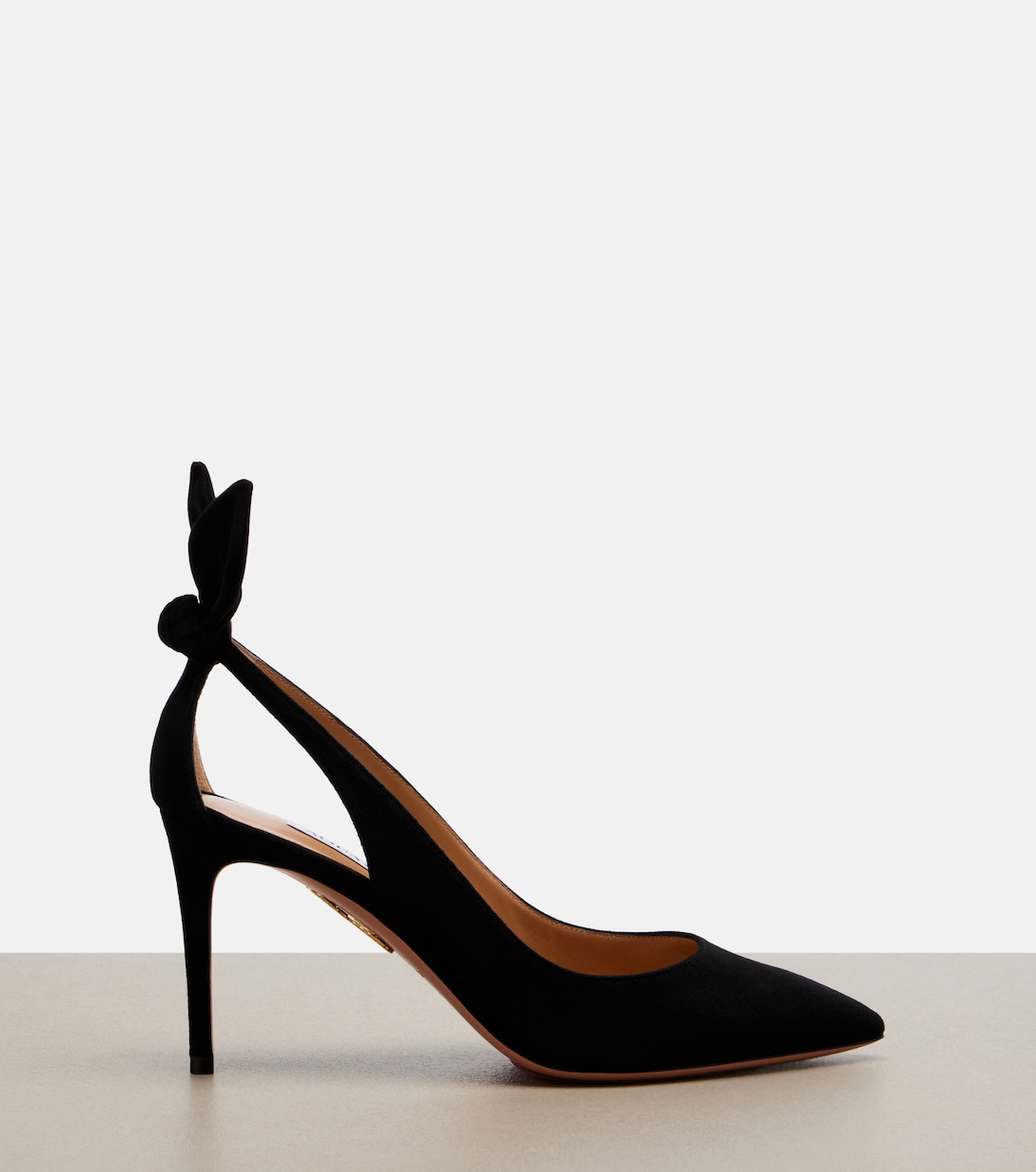 Escarpins Bow Tie 85 en daim | Aquazzura