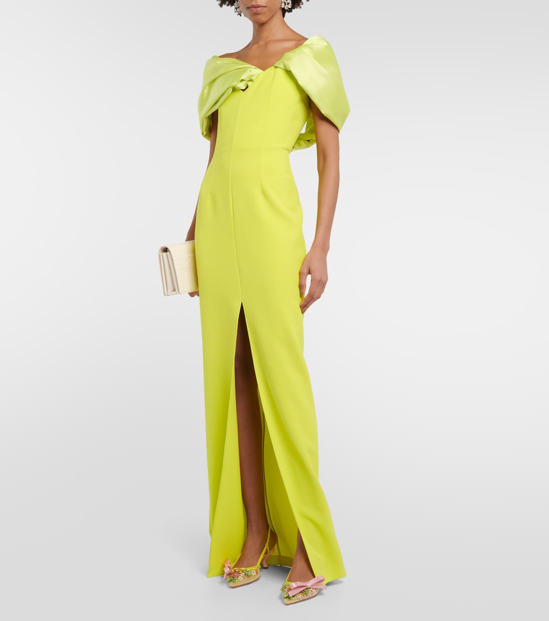 Escarpins Virgule en satin à ornements | Roger Vivier