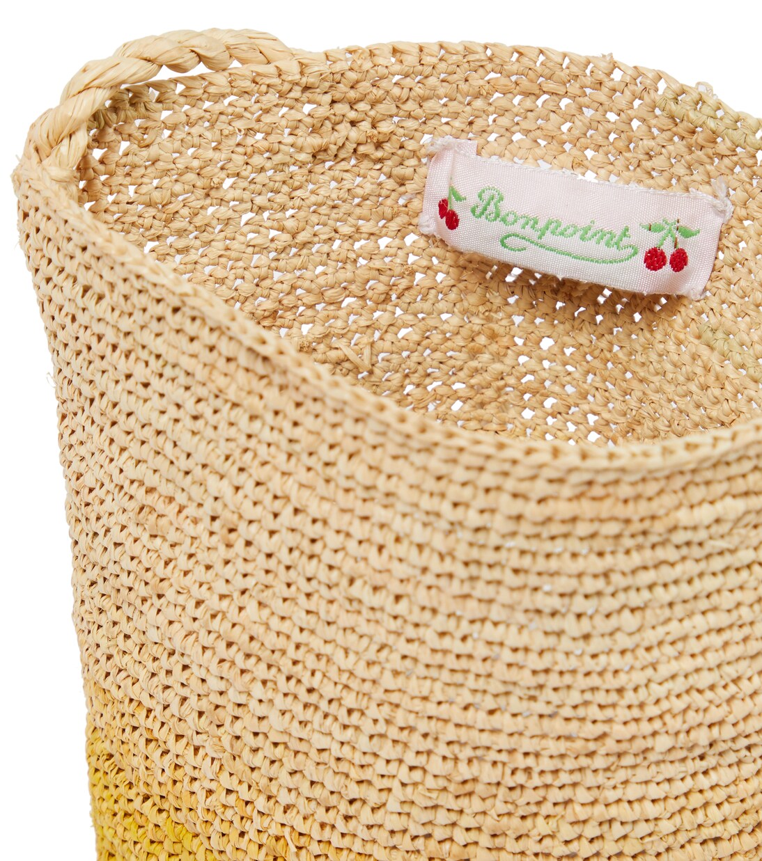 Aphyllante raffia shoulder bag | Bonpoint