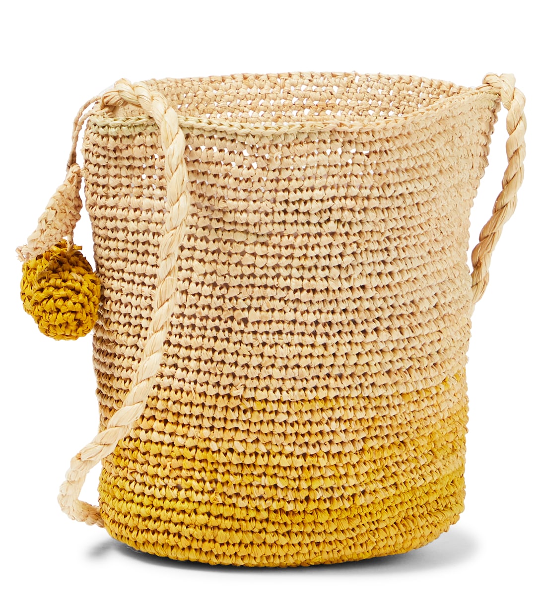 Aphyllante raffia shoulder bag | Bonpoint