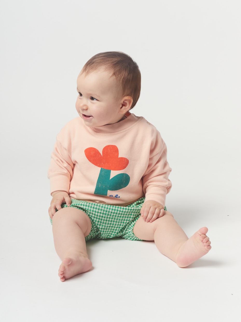 Baby Sea Flower cotton sweatshirt | Bobo Choses