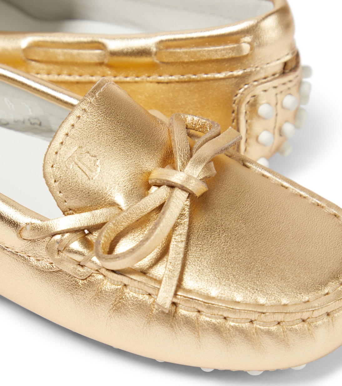 Gommino metallic leather loafers | Tod's Junior