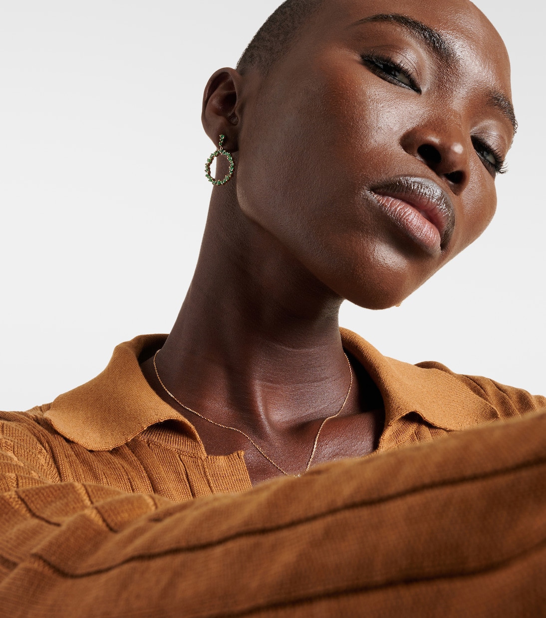 Boucles d'oreilles en or 18 ct et émeraudes | Suzanne Kalan