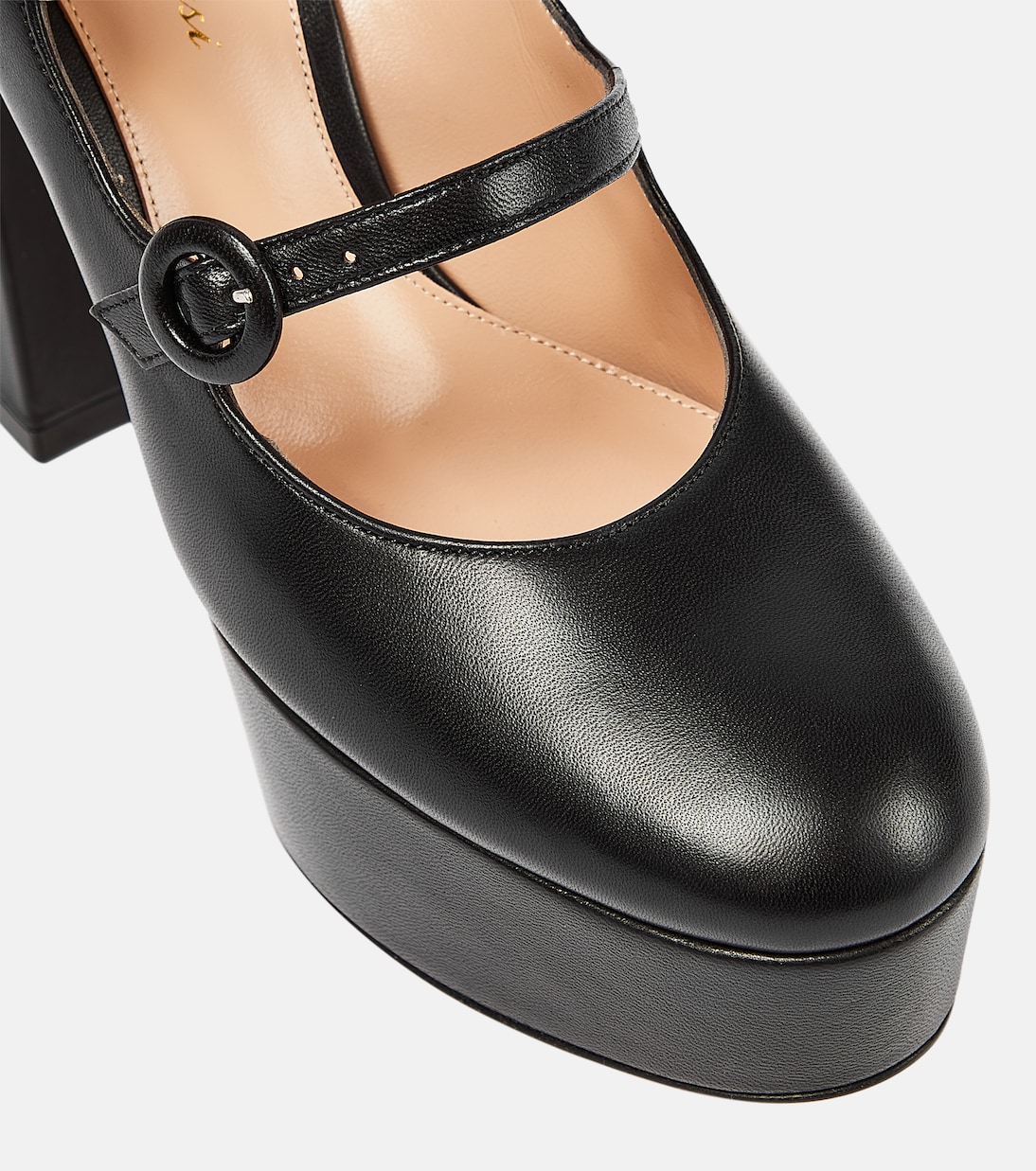 Plateau-Pumps Mary Jane aus Leder | Gianvito Rossi