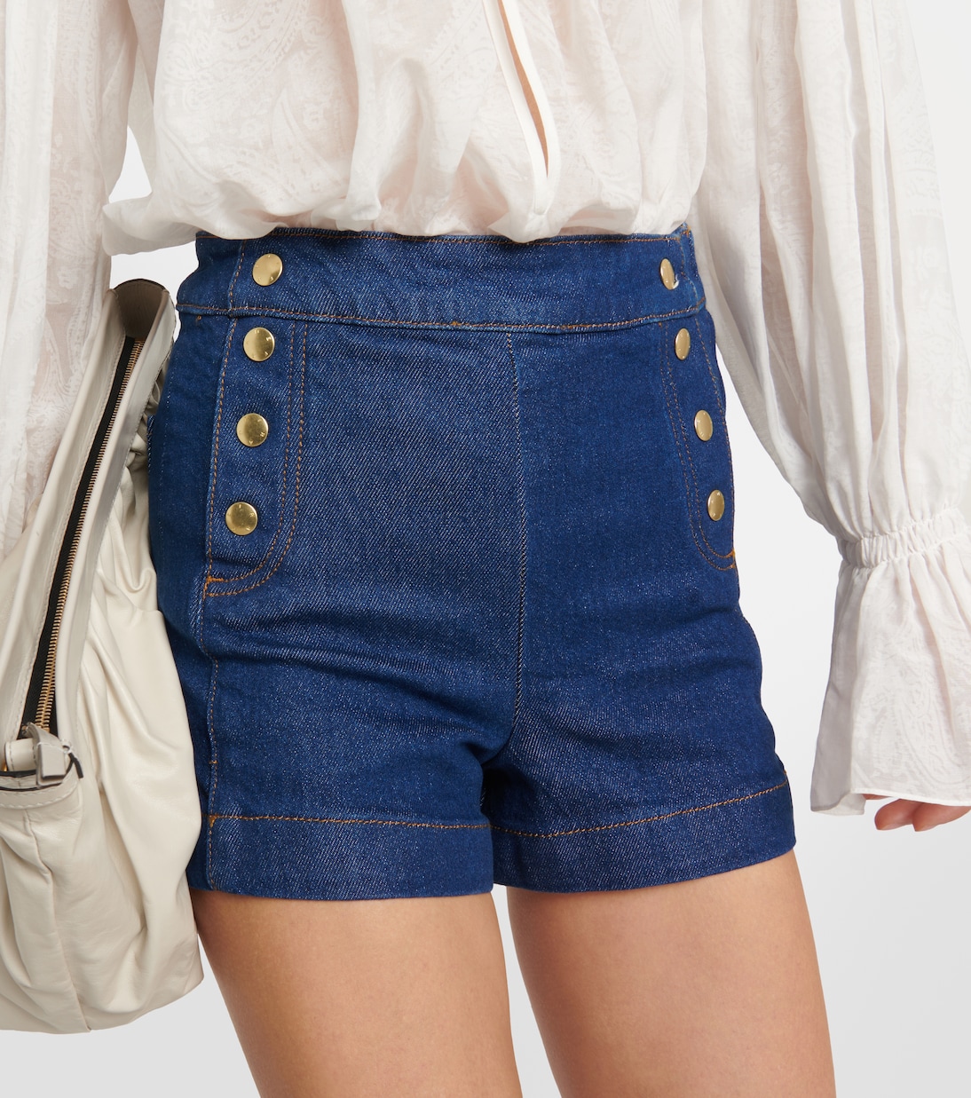 High-Rise Jeansshorts Sailor | Frame