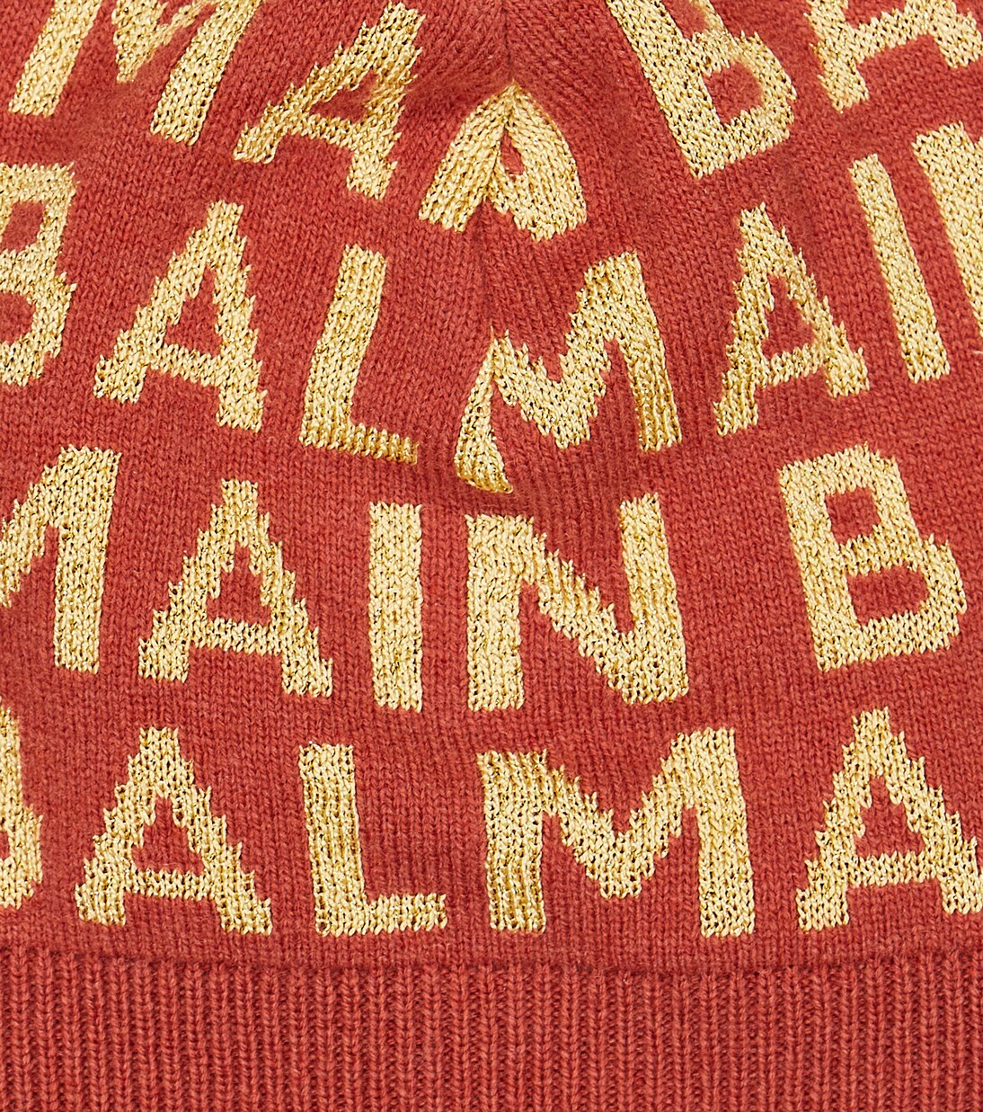 Logo wool-blend beanie | Balmain Kids