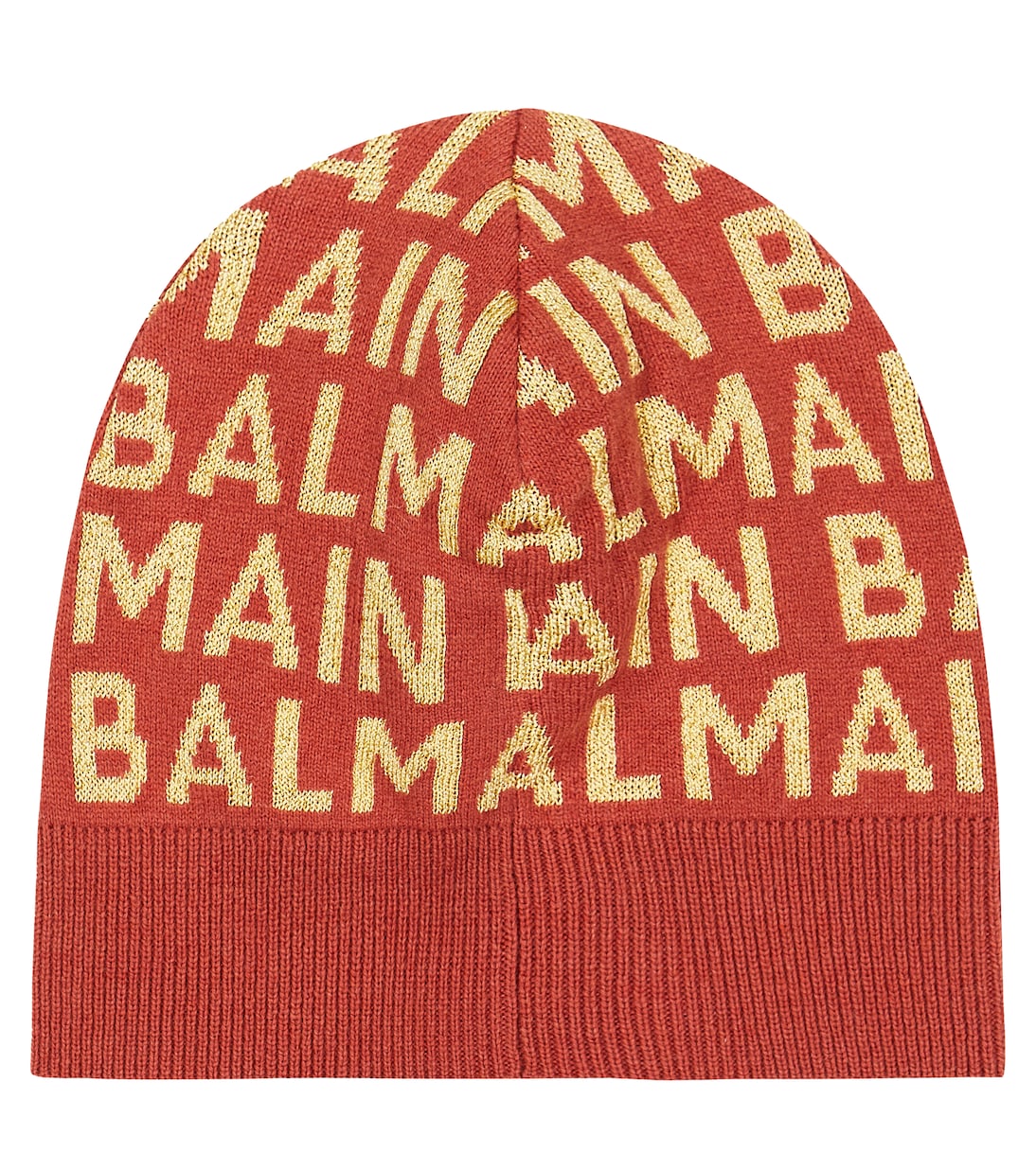 Logo wool-blend beanie | Balmain Kids
