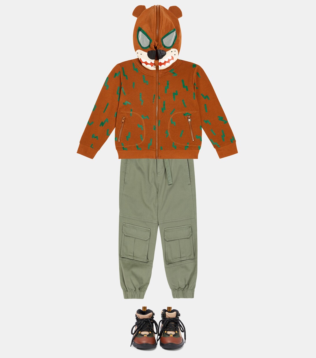 Kapuzenjacke aus Baumwoll-Jersey | Stella McCartney Kids