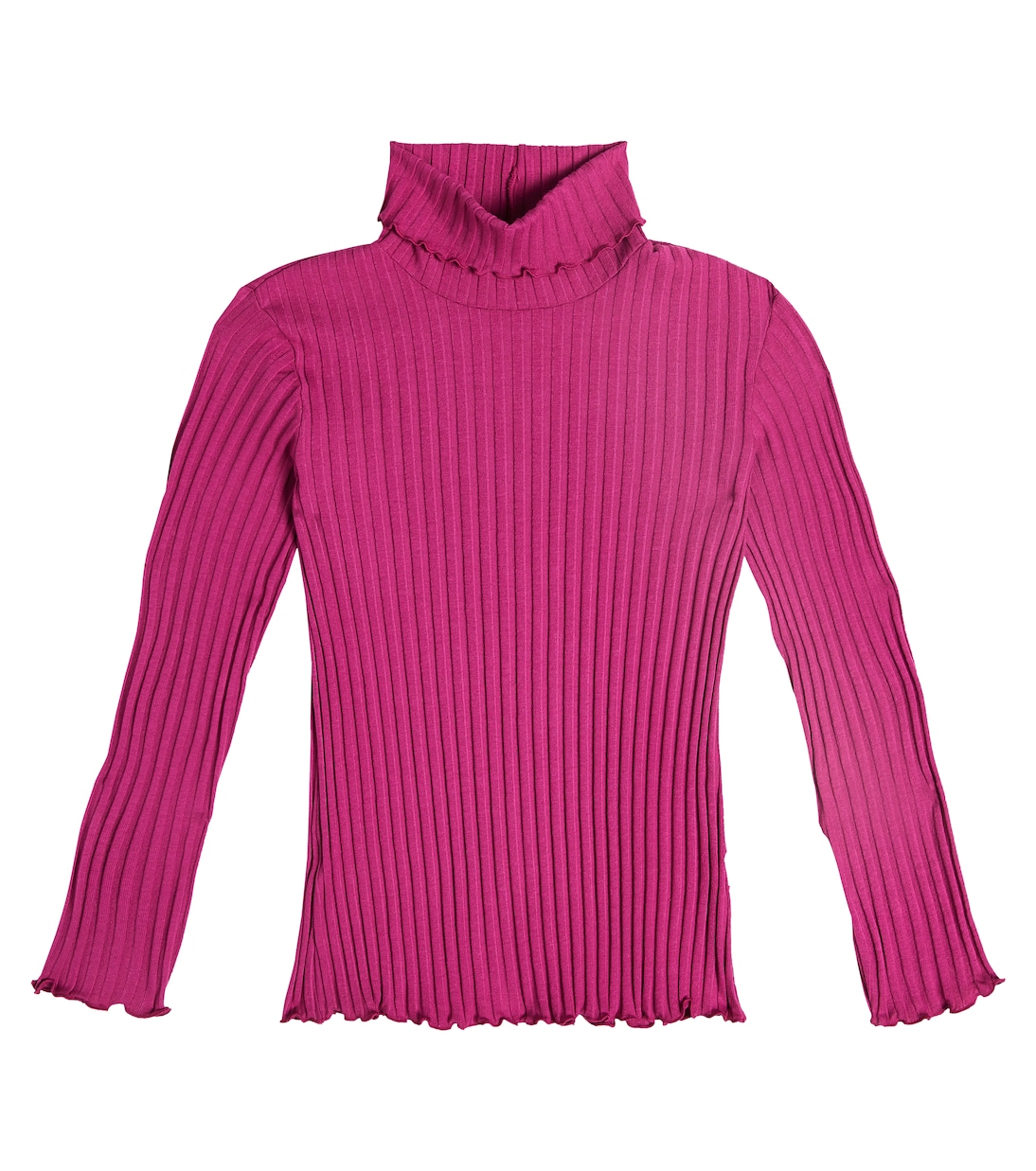 Ribbed-knit cotton-blend top | Il Gufo