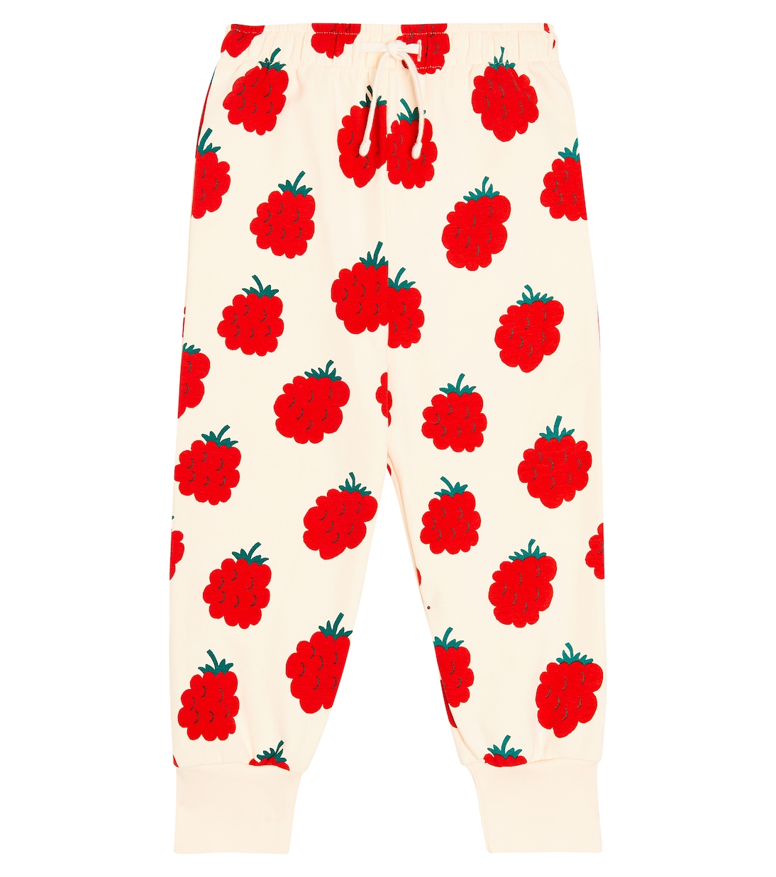 Raspberries cotton jersey sweatpants | Tinycottons