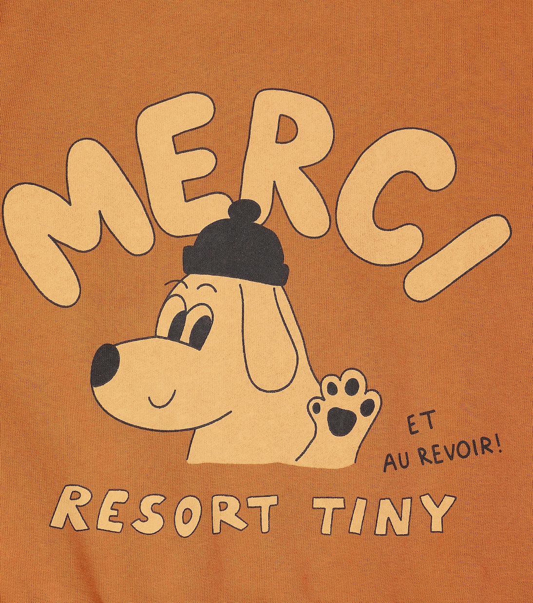 Merci cotton jersey sweatshirt | Tinycottons