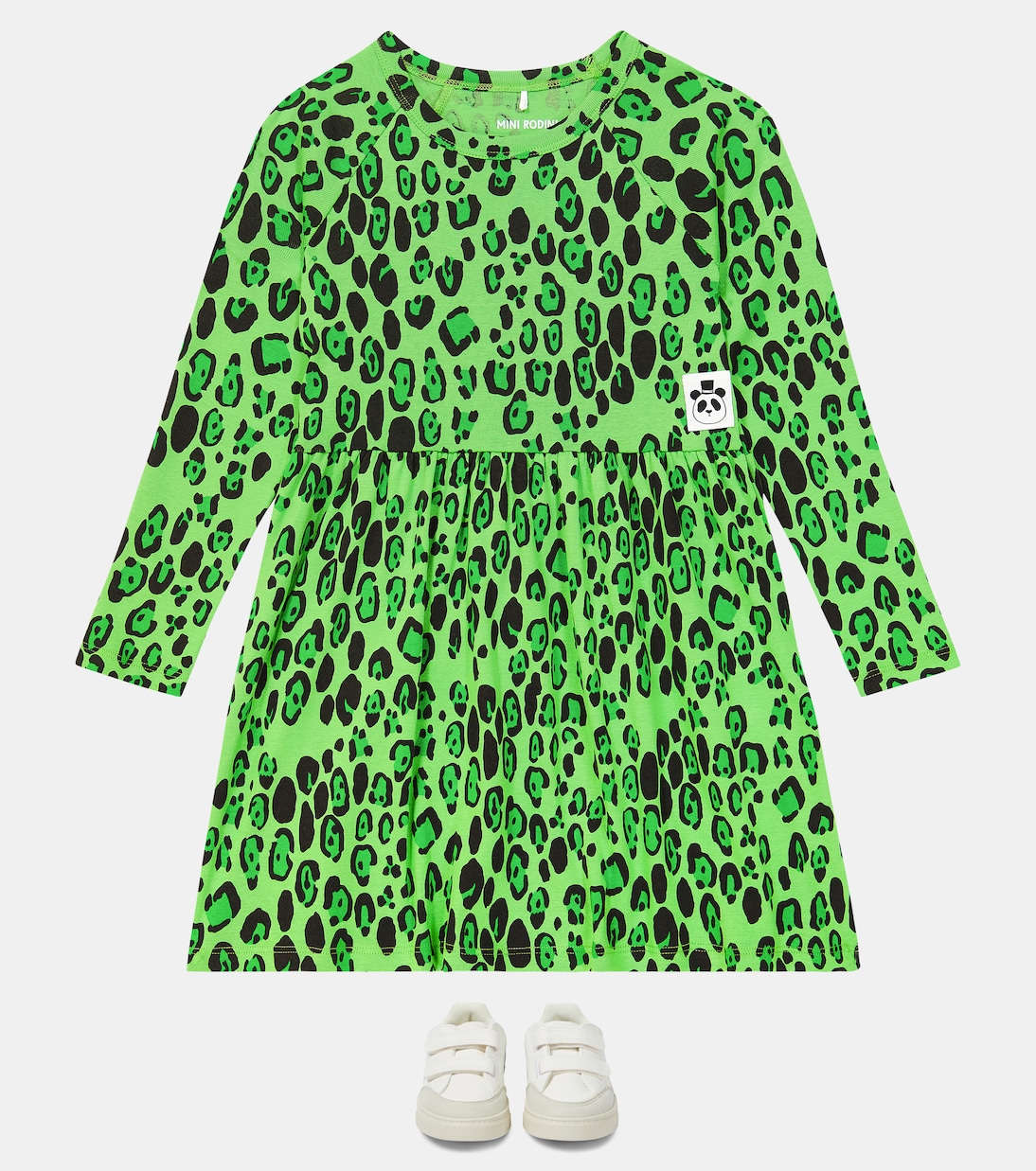 Robe en coton à motif léopard | Mini Rodini