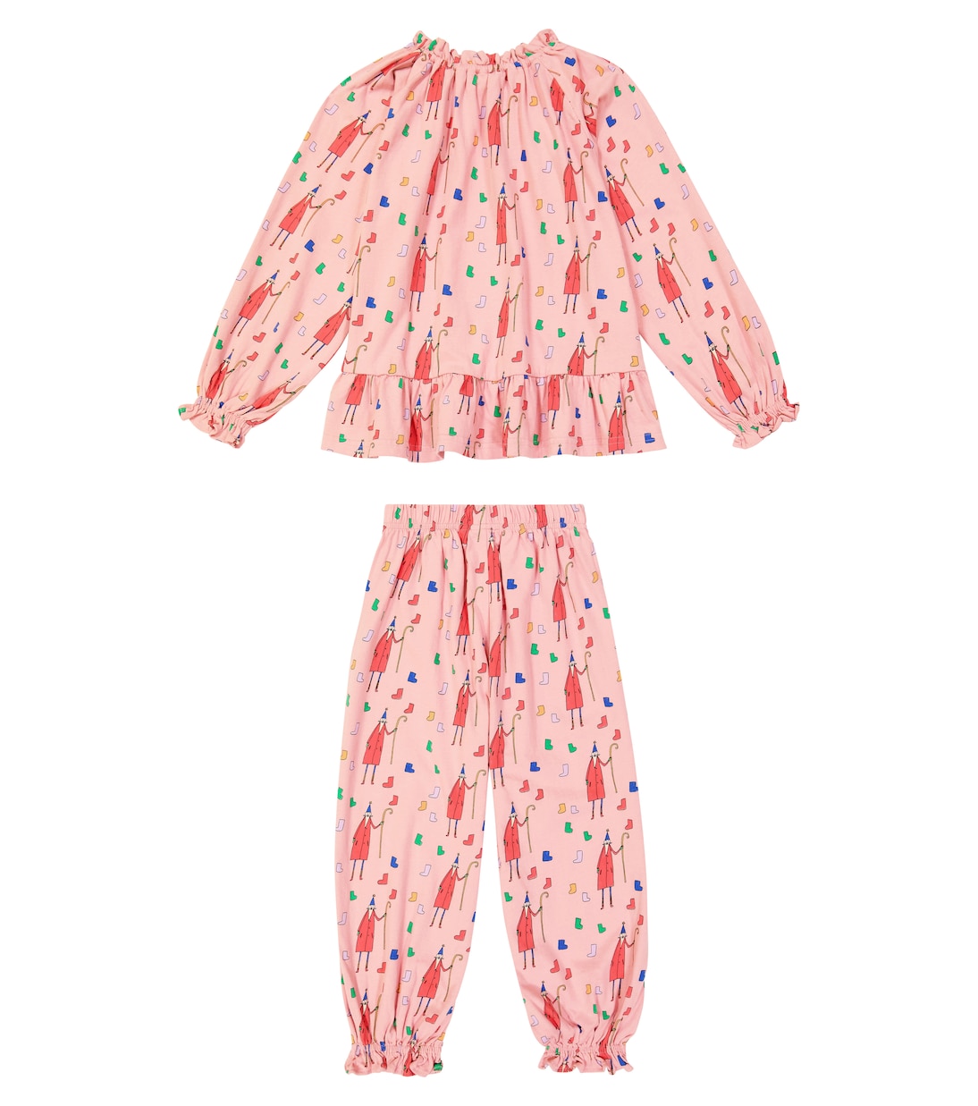 Santa printed cotton pajamas | Jellymallow