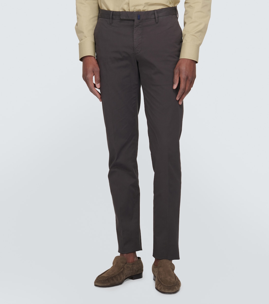 Cotton-blend slim pants | Slowear