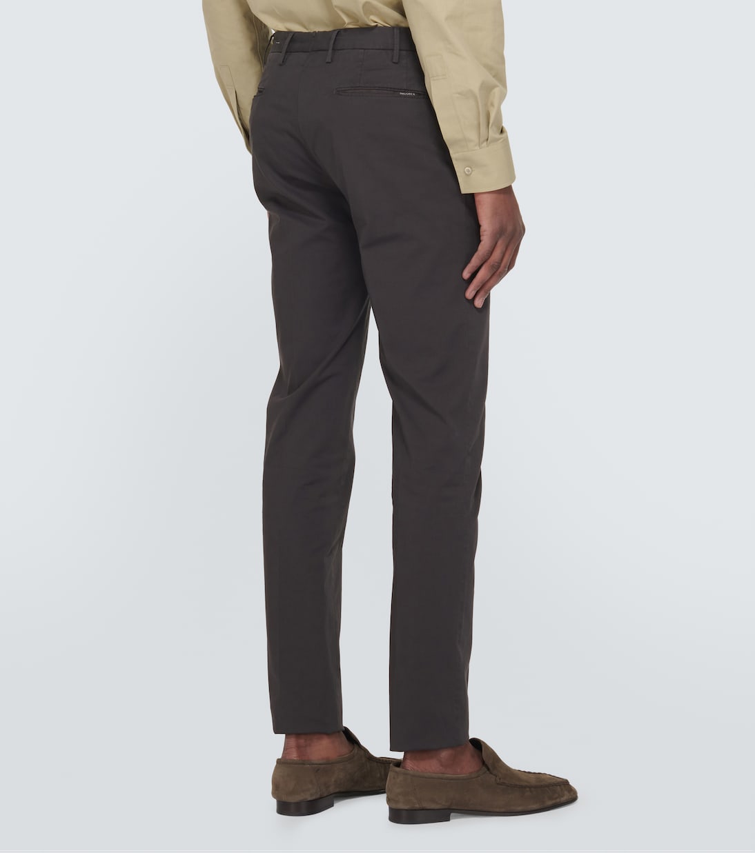 Cotton-blend slim pants | Slowear