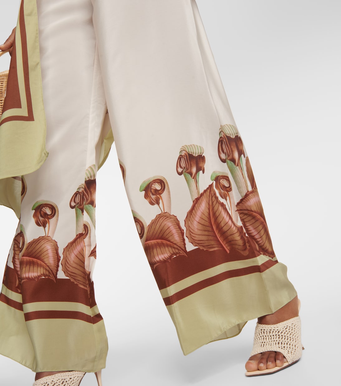 Pantalon ample Arisaema en soie | Adriana Degreas