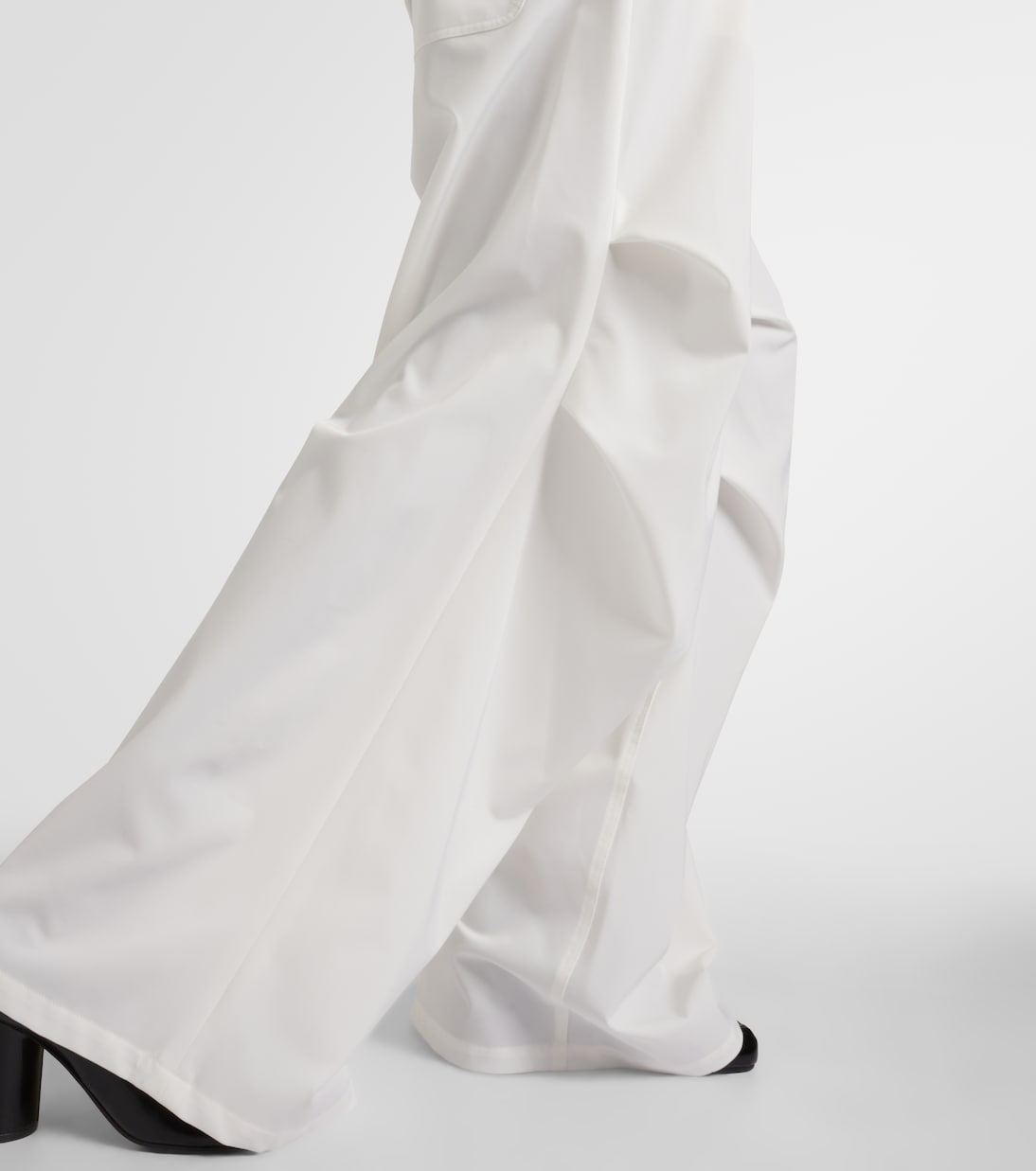 Weite High-Rise-Hose aus Twill | MM6 Maison Margiela