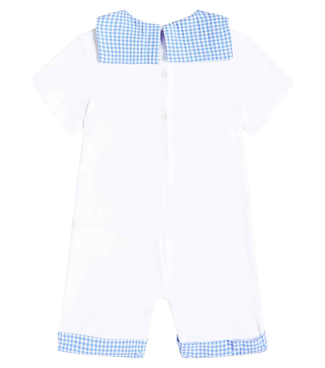 Baby printed cotton playsuit | Monnalisa