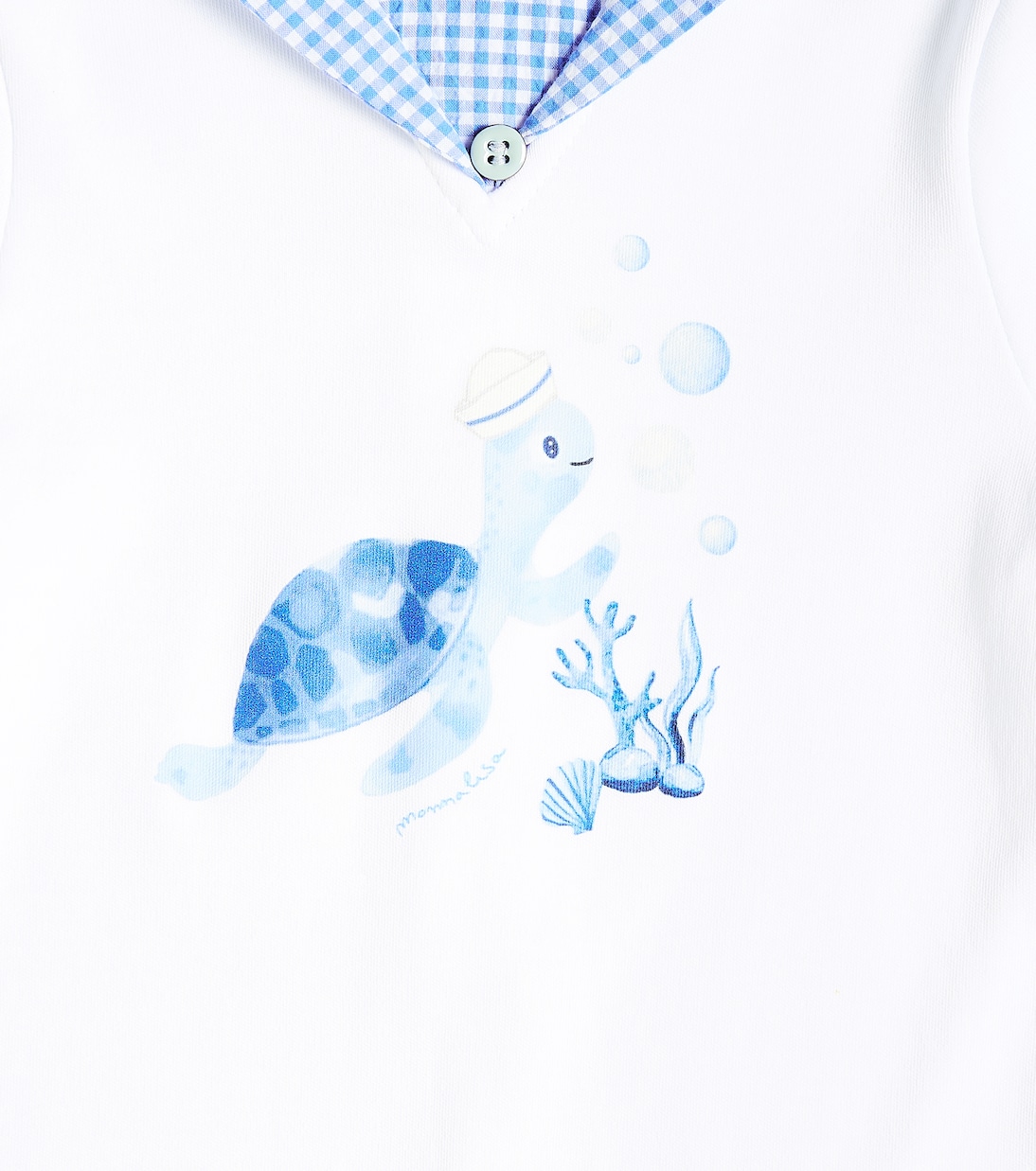 Baby printed cotton playsuit | Monnalisa