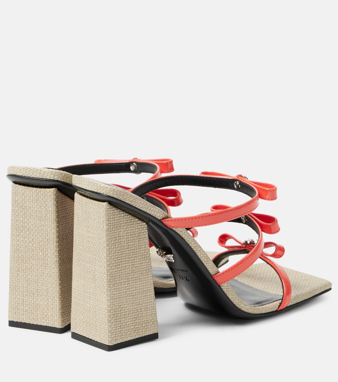 Gianni Ribbon 95皮革凉鞋 | Versace