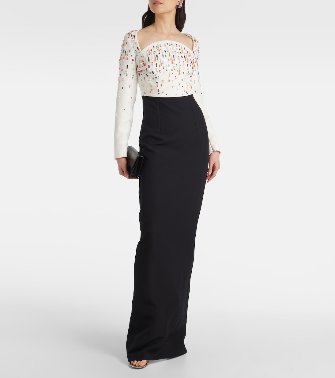 Robe longue Racha brodée | Safiyaa