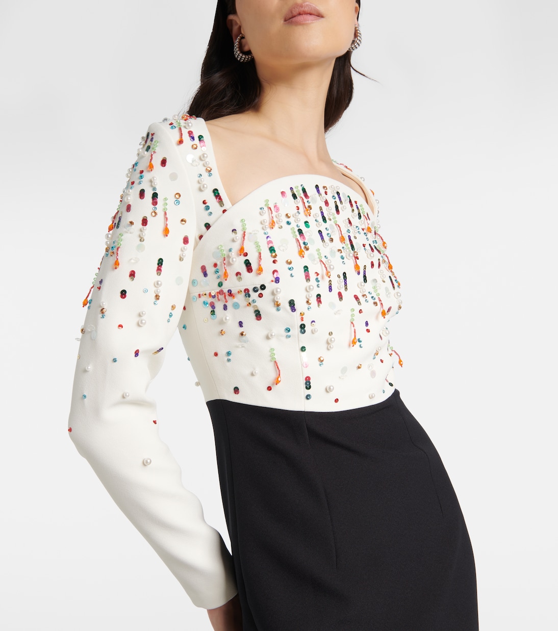 Robe longue Racha brodée | Safiyaa