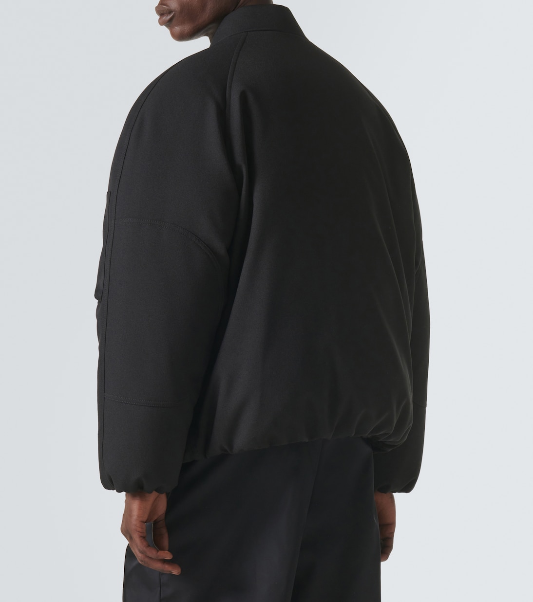 Oversized gabardine down jacket | Jil Sander
