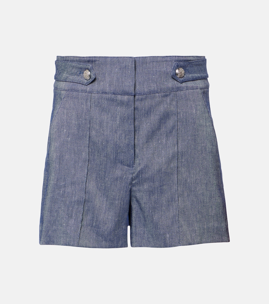 Runo high-rise linen-blend shorts | Veronica Beard