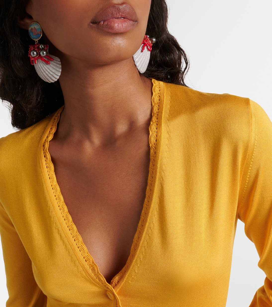 Cropped-Cardigan aus Seide | Dolce&Gabbana