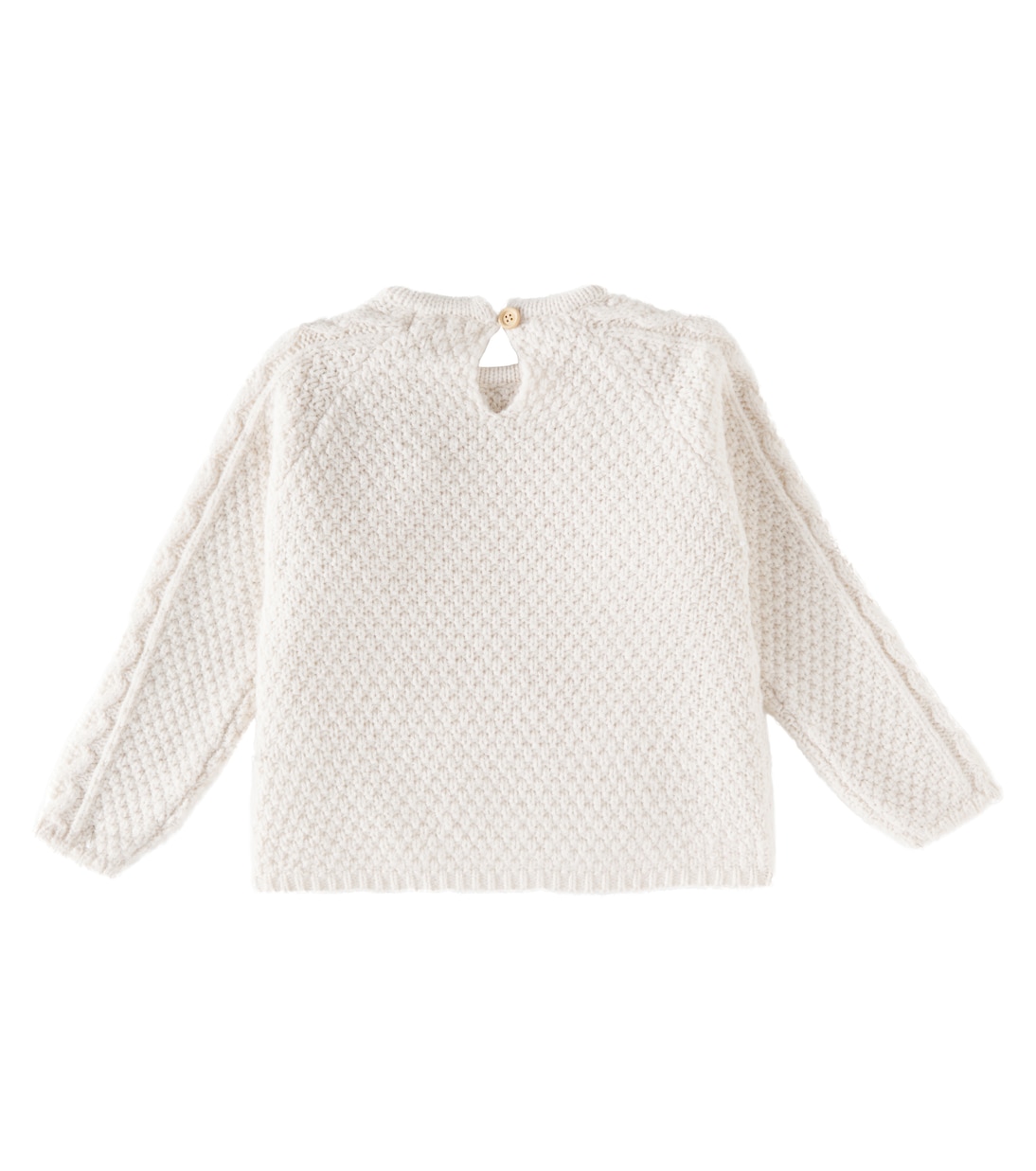 Hilda crochet-trimmed cotton sweater | Louise Misha