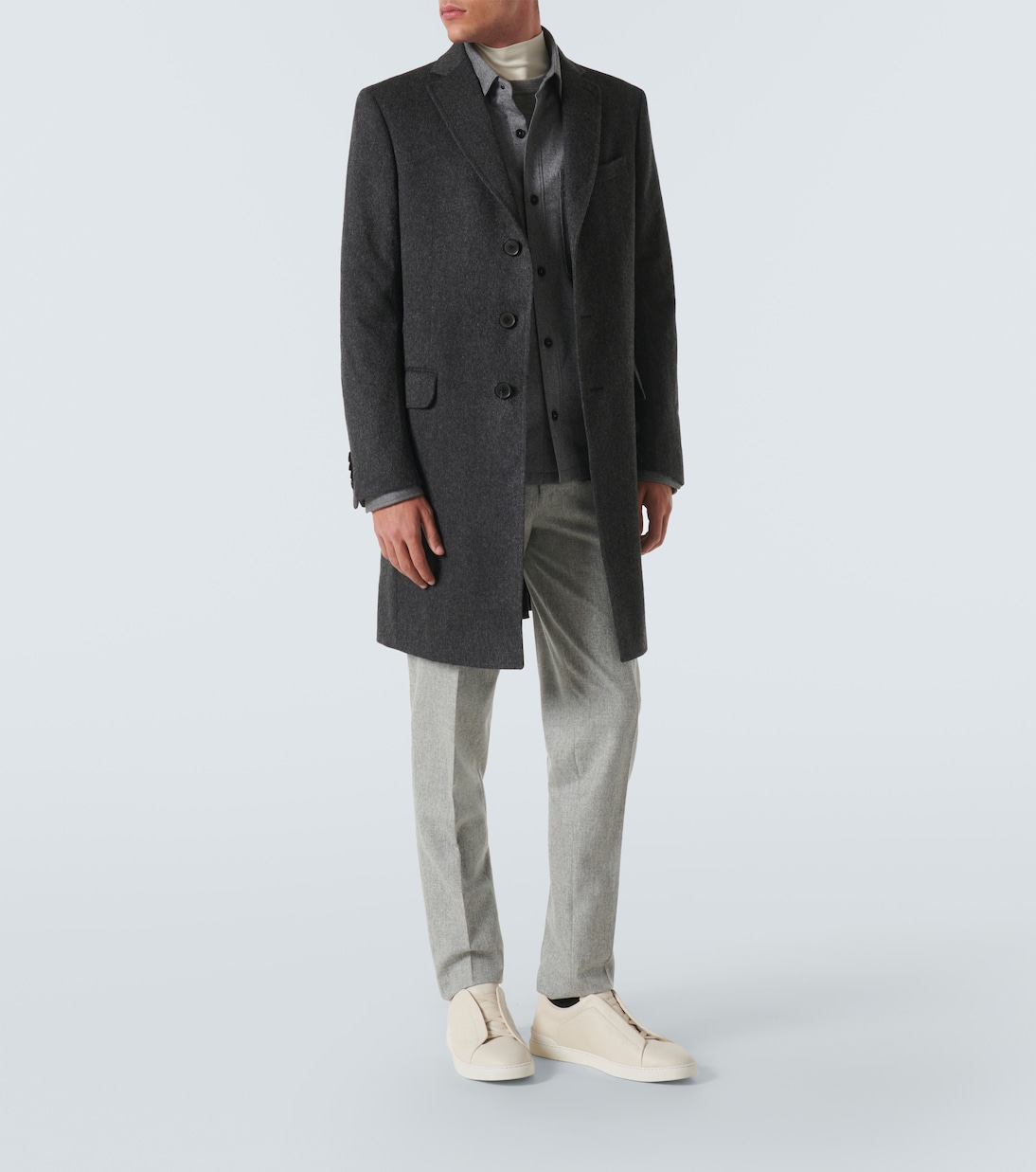 Wool and cashmere-blend overcoat | Zegna
