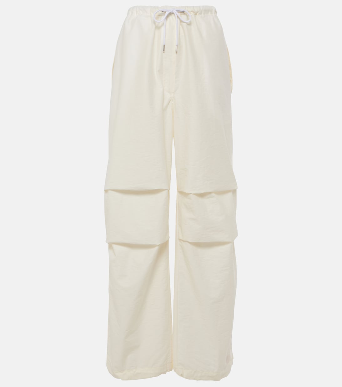 Mid-rise cotton-blend wide-leg pants | Acne Studios