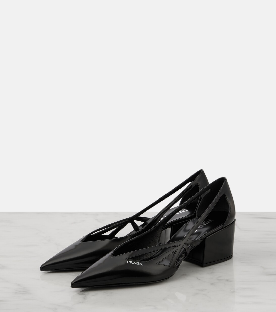 Pumps 55 aus Leder | Prada